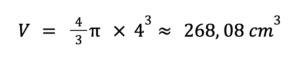 Volume Sphère