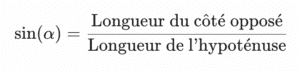 Relation sinus trigonométrie 3ème
